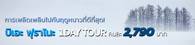 การเพลิดเพลินไปกับฤดูหนาวที่ดีที่สุด! ฮอกไกโด บิเอะ ฟุราโนะ 1DAY TOUR คนละ 2,790 บาท