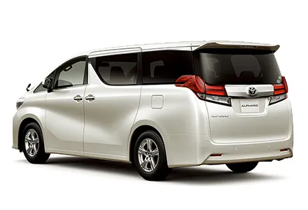 Toyota Alphard ด้านหลัง (TOYOTA Rent a Car)