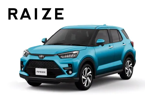 Toyota Raize ด้านหน้า (TOYOTA Rent a Car)