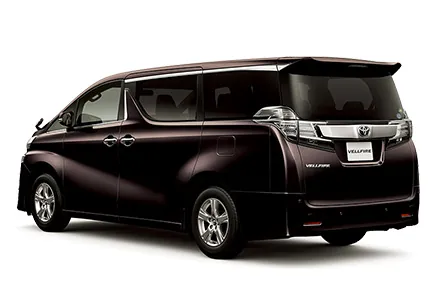 Toyota Vellfire ด้านหลัง (TOYOTA Rent a Car)