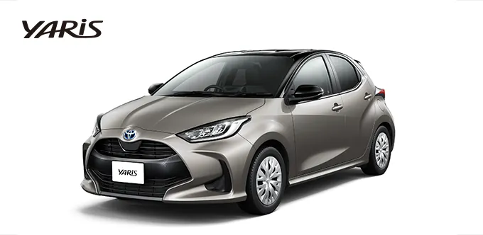 Toyota Yaris ด้านหน้า (TOYOTA Rent a Car)