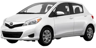 Toyota Yaris ด้านหน้า (TOKKO Rent a car)