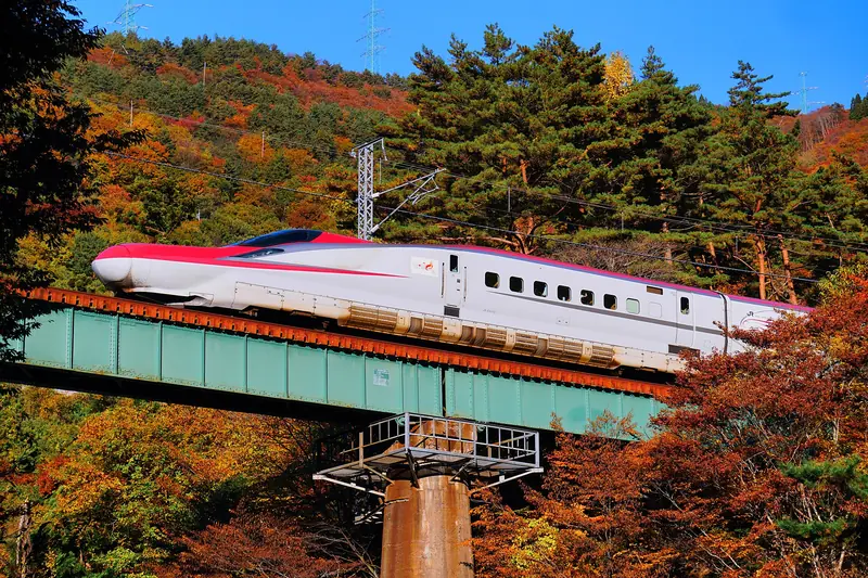 รถไฟชินคันเซ็นโคมาจิ (E6) สายอาคิตะ ใช้ได้ในเขตพาส (ภาพ: 掬茶 / CC BY-SA 4.0)