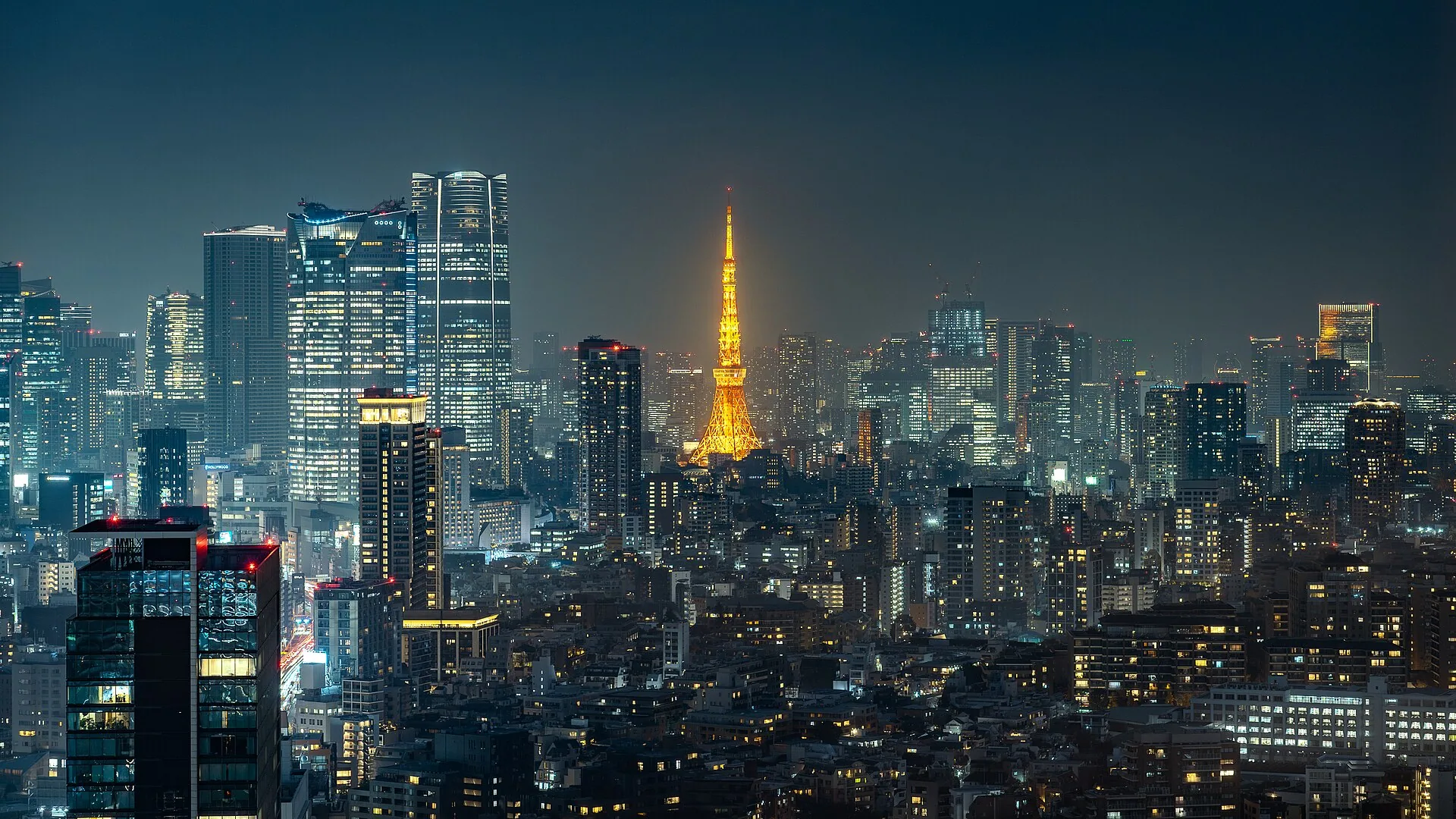 โตเกียวทาวเวอร์ ย่านมินาโตะ (ภาพ: David Kernan / CC BY 4.0)